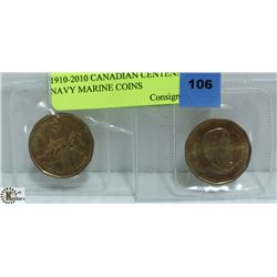 1910-2010 CANADIAN CENTENNIAL NAVY MARINE COINS