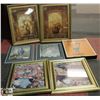 Image 1 : BOX OF DECORATIVE FRAMED PICTURES AND