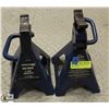 Image 1 : SET OF TWO "CERTIFIED" 2-TON AXEL STANDS,