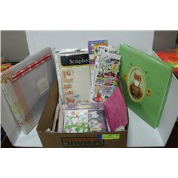 LARGE BOX OF NEW SCRAPBOOKING BOOKS