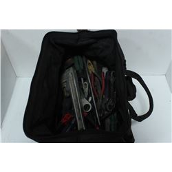 BLACK CANVAS TOOL BAG FULL OF TOOLS INCL.