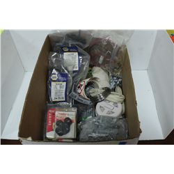 LARGE BOX OF NEW HOME/SHOP HARDWARE