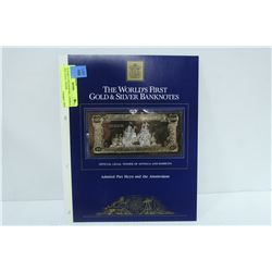 23 KARAT GOLD $100 BILL ADMIRAL PIET