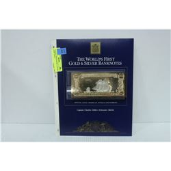 23 KARAT GOLD $100 BILL CAPTAIN GIBBS