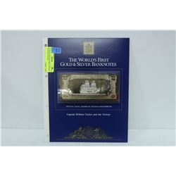23 KARAT GOLD $100 BILL CAPTAIN WILLIAM TAYLOR