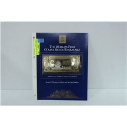23 KARAT GOLD $100 BILL CAPTAIN COCKLYN