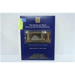 23 KARAT GOLD $100 BILL CAPTAIN THOMAS TEW