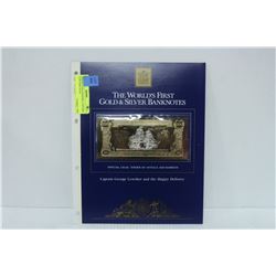 23 KARAT GOLD $100 BILL CAPTAIN LOWTHER