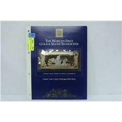 23 KARAT GOLD $100 BILL CHARLES VANE