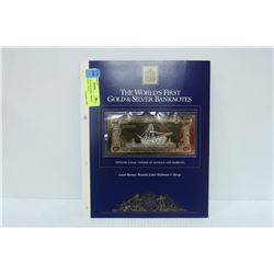 23 KARAT GOLD $100 BILL PIRATE JOHN HALMAN