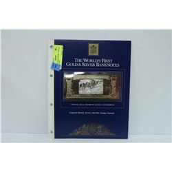 23 KARAT GOLD $100 BILL CAPTAIN HENRY AVERY