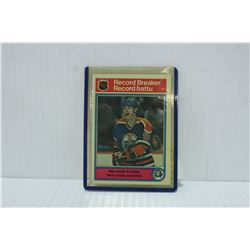 1982 WAYNE GRETZKY RECORD BREAKER CARD