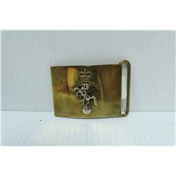 BRASS CANADIAN FORCES BELT BUCKLE WITH HORSE