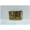 Image 1 : BRASS CANADIAN FORCES BELT BUCKLE WITH HORSE