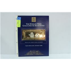 23 KARAT GOLD $100 BILL CAPTAIN KIDD