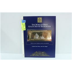 23 KARAT GOLD $100 BILL CAPTAIN FLEURY