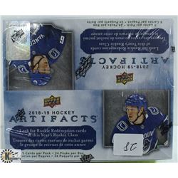 2018-19 UPPER DECK ARTIFACTS 24 PACKS BOOSTER