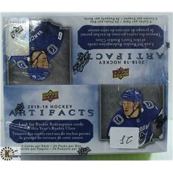 2018-19 UPPER DECK ARTIFACTS 24 PACKS BOOSTER