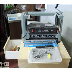 DELTA 12" PORTABLE PLANER WITH HANDMADE STAND AND