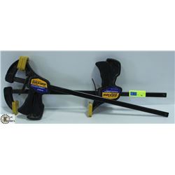 LOT OF 2 QUICK-GRIP FURNITURE CLAMPS