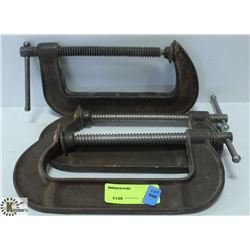 LOT OF THREE C-CLAMPS