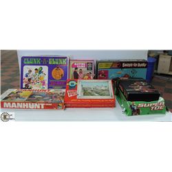 BOX OF 7 VINTAGE BOARD GAMES