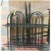 Image 1 : LOT OF 4 METAL GARDEN DIVIDERS WITH SPIKES