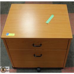 WOOD TONE OFFICE FILE CABINET  22" X 18" X 21"