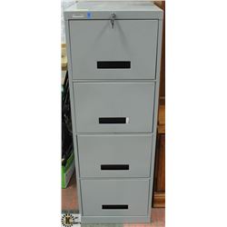ADMIRAL 4 DRAWER METAL FILE CABINET WITH KEYS
