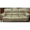 Image 1 : BEIGE LEATHER COUCH 83" LONG