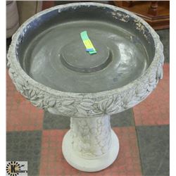 CONCRETE BIRDBATH 27" TALL