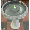 Image 1 : CONCRETE BIRDBATH 27" TALL
