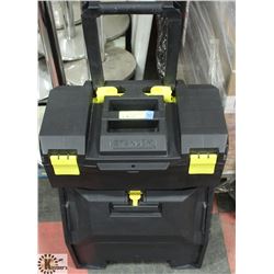 STANLEY HARD PLASTIC ROLLING TOOLBOX