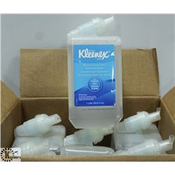 CASE WITH 6 ONE LITRE BOTTLES OF KLEENEX FOAM HAND
