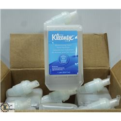 CASE WITH 6 ONE LITRE BOTTLES OF KLEENEX FOAM HAND