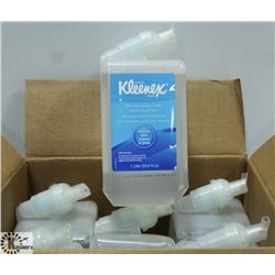 CASE WITH 6 ONE LITRE BOTTLES OF KLEENEX FOAM HAND