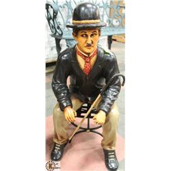 LARGE STAN LAUREL FIGURINE SITTING ON