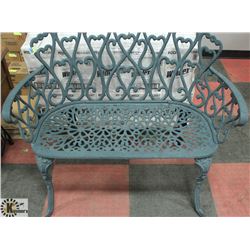 CAST IRON PARK BENCH 42 X 20 X 36 H EIGHT IS TO