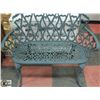 Image 1 : CAST IRON PARK BENCH 42 X 20 X 36 H EIGHT IS TO
