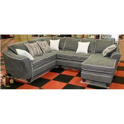 NEW JIVE GRANITE GREEN FABRIC SECTIONAL
