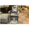 Image 3 : VINTAGE BARBER CHAIR WITH FOOT STOOL & NECK REST.