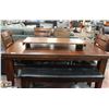 Image 1 : DINING TABLE SET. COMES WITH 4 CHAIRS, BENCH SEAT