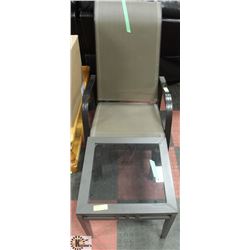 ROCKING PATIO CHAIR WITH SMALL END TABLE