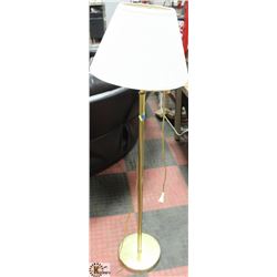 BRASS FLOOR LAMP 57" TALL