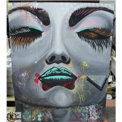 48" X 60" MODERN ABSTRACT PAINTING