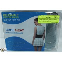 REUSABLE COOL HEAT BACK KIT HEAT PAD NEW IN BOX