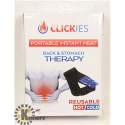 NEW CLICKIES PORTABLE INSTANT HEAT BACK & STOMACH