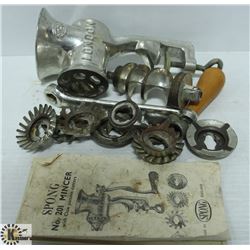 VINTAGE MADE IN ENGLAND #201 MEAT GRINDER