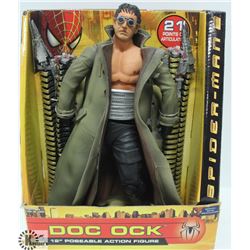 12” VINTAGE SPIDER MAN  DOCK OCK FIGURE IN BOX