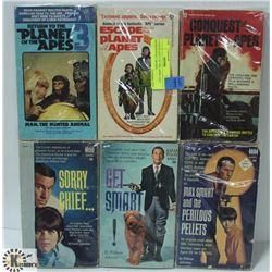 6 OLD PLANET OF THE APES / GET SMARTPOCKET BOOKS